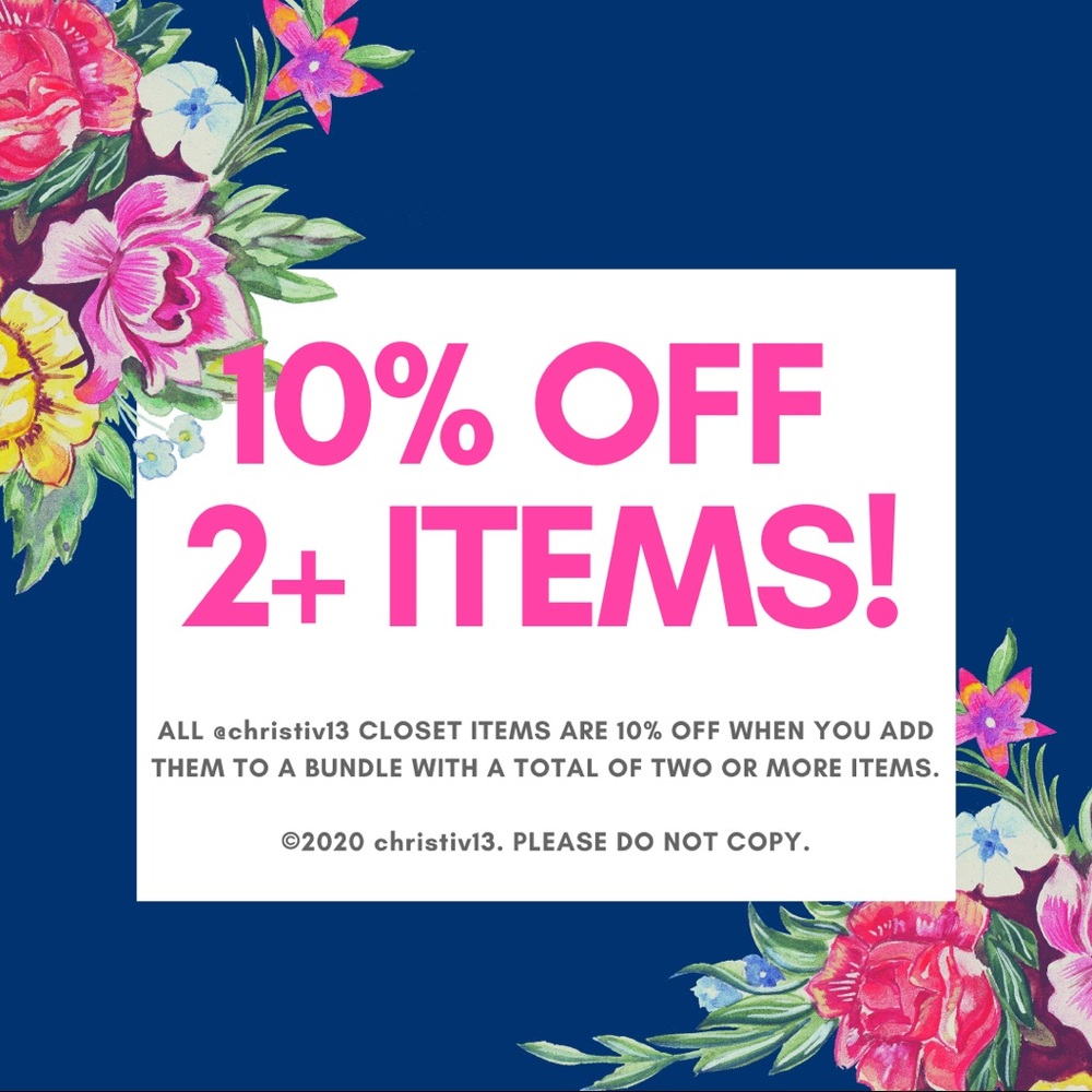 💕🛍 SALE! 10% OFF 2+ ITEMS IN A BUNDLE! 🛍💕